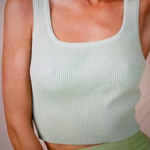 Willows Mint Crop Top